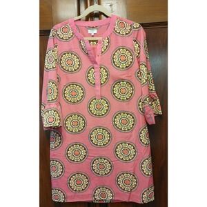 Summer Coastal Cruise Travel Spring Break Crown Ivy dress Pink Sz 8